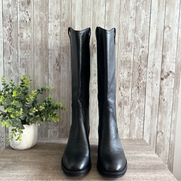 Sofft Shelby Black Leather Tall Western-Inspired Boot New Womens 8 - Picture 5 of 8